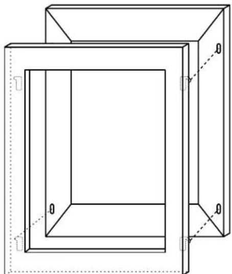 KITCHENAID KUWO24RSBX - Fixation du cadre decoratif - 1