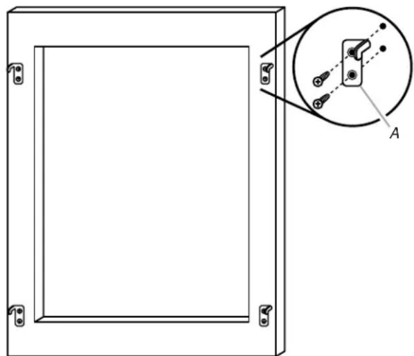 KITCHENAID KUWO24RSBX - Installation des crochets pour cadre décoratif - 1