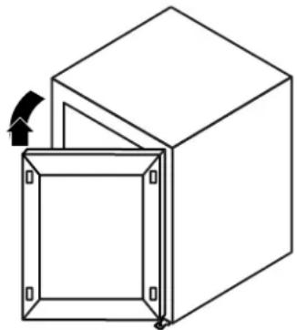 KITCHENAID KUWO24RSBX - Dépose de la porte - 2