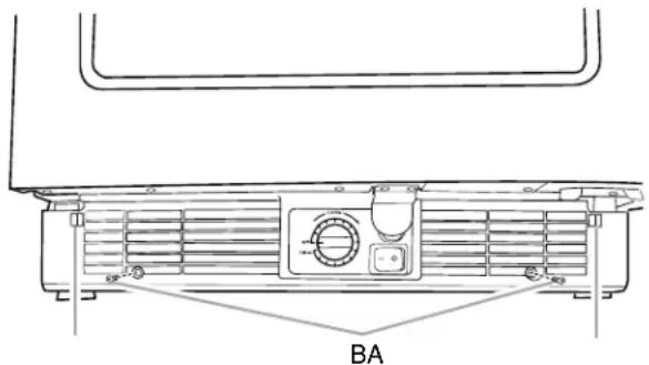 KITCHENAID KUWO24RSBX - Dépose de la grille de la base - 1