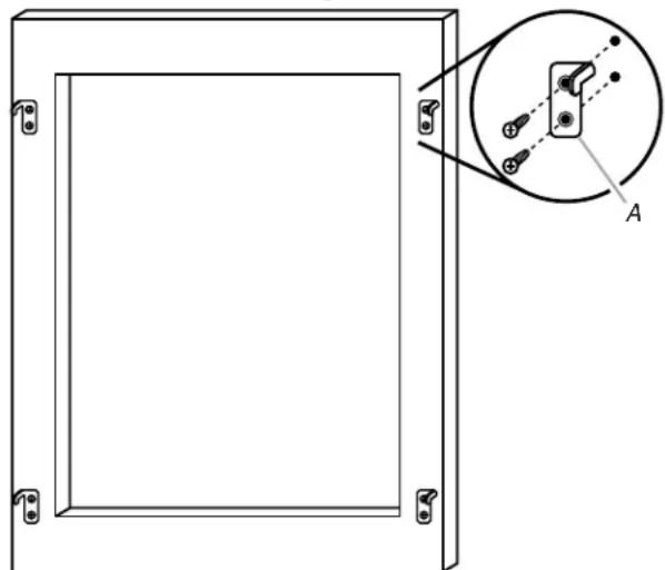 KITCHENAID KUWO24RSBX - como instalar los ganchos del revestimiento - 1