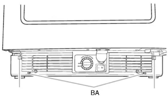KITCHENAID Architect KUWS24LSBS - Dépose de la grille de la base - 1
