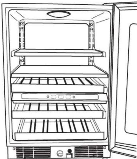 KITCHENAID Architect KBCS24RSBS - Stockage dans le réfrigerateur pour boissons - 2