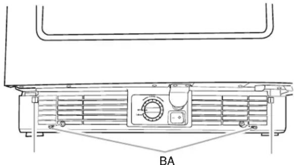 KITCHENAID Architect KBCS24LSBS - Dépose de la grille de la base - 1