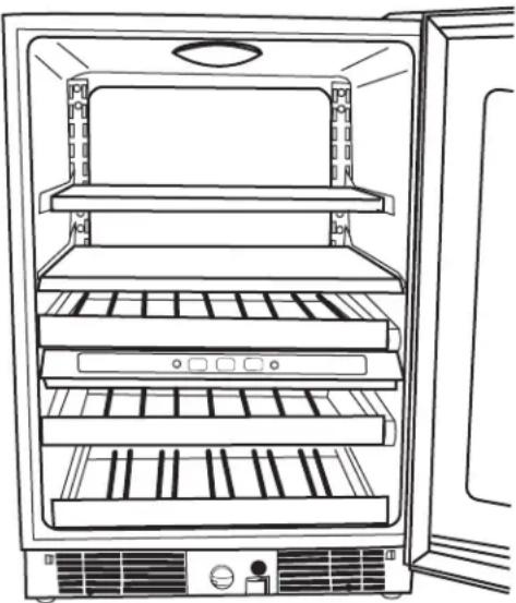 KITCHENAID KBCO24RSBX - Stockage dans le réfrigerateur pour boissons - 2