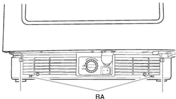 KITCHENAID KBCO24RSBX - Quite la rejilla de la base - 1