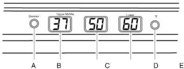 KITCHENAID KBCO24RSBX - Separador de temperatura (Pantalla de temperatura) - 1