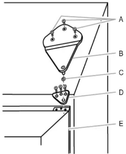 KITCHENAID KBCO24LSBX - como qitar la puerta - 1