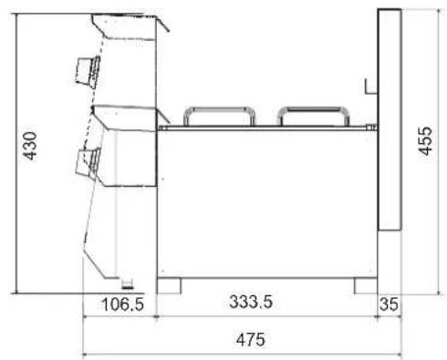 FRIFRI Frita+ 6 - Abmessungen / Dimensions / Dimensions / Dimensioni - 3