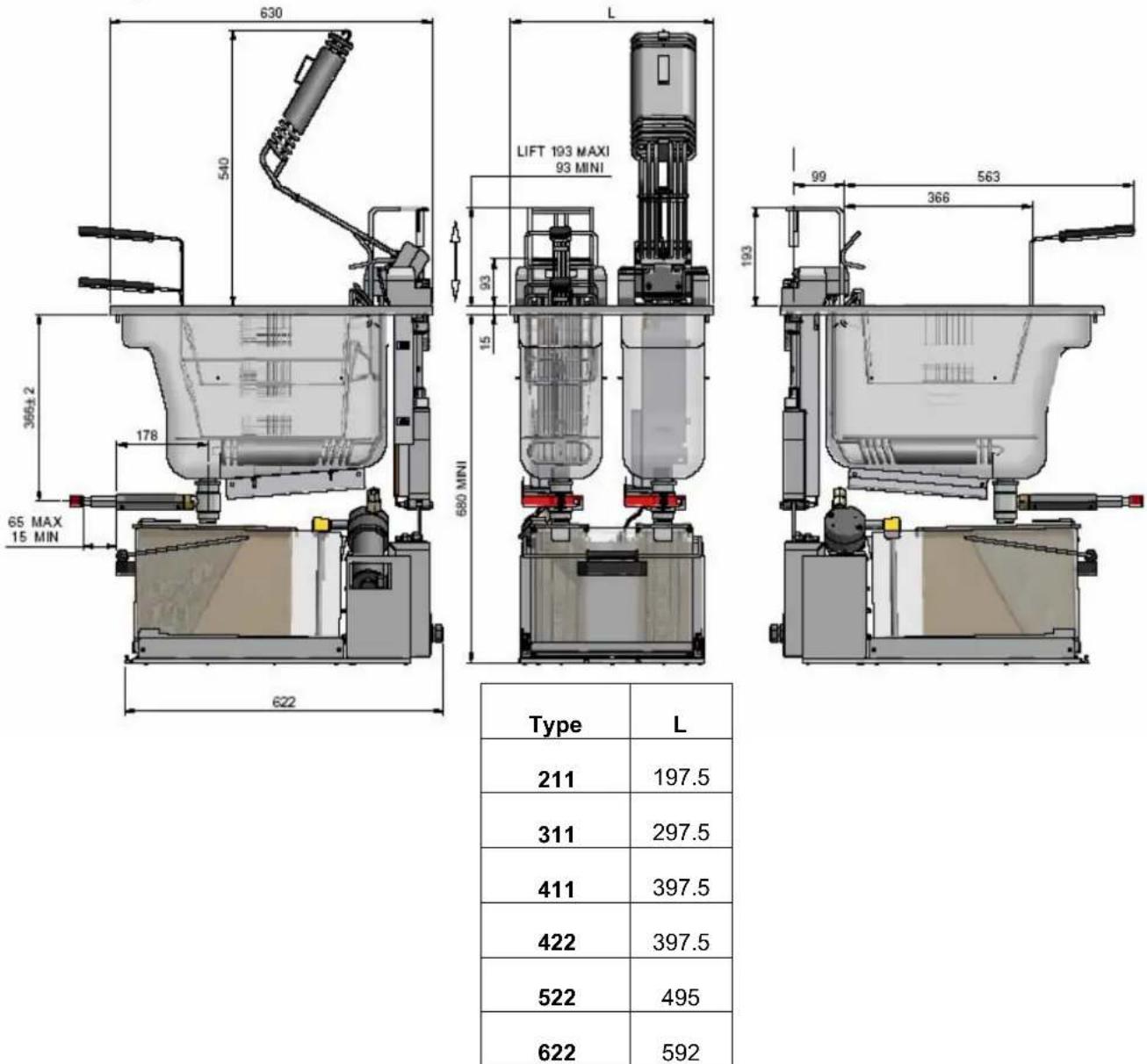 FRIFRI Elegance S+ - Built-in fryers: - 1