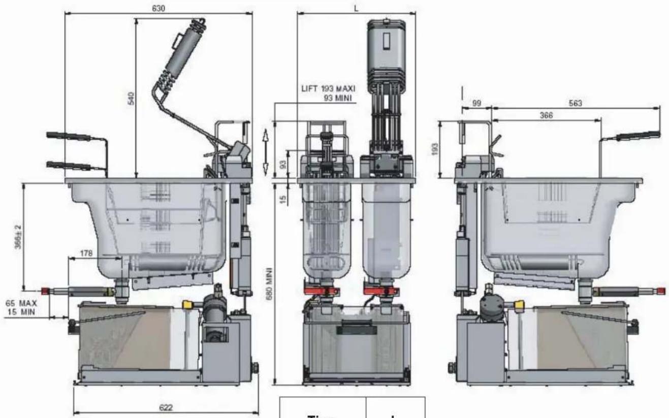 FRIFRI Elegance M+ - Esecuzioni e dimensioni - 2