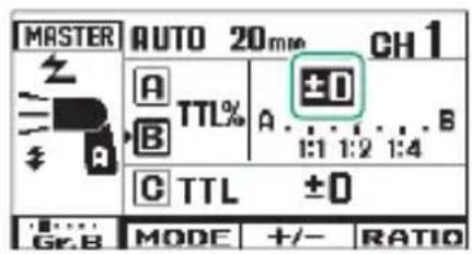 FUJIFILM EFX500 - Sélection du ratio d'intensité TTL - 15