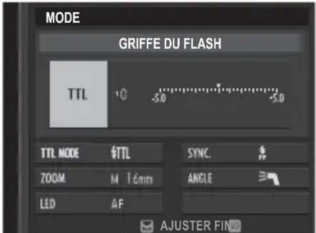 FUJIFILM EFX500 - Configuration du flash - 1