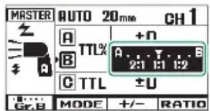 FUJIFILM EFX500 - Sélection du ratio d'intensité TTL - 11