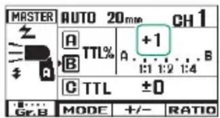 FUJIFILM EFX500 - Sélection du ratio d'intensité TTL - 17