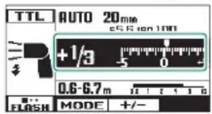 FUJIFILM EFX500 - +/- Correction du fl ash - 5
