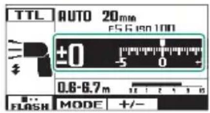 FUJIFILM EFX500 - +/- Correction du fl ash - 3