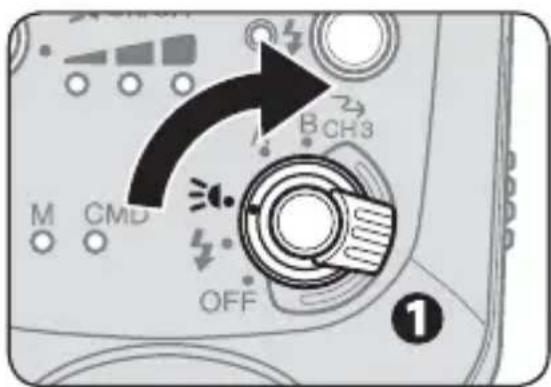 NIKON SB500 - Mise sous tension de l'éclairage DEL - 1