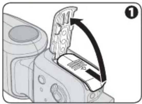 NIKON SB500 - ÉTAPE1 Insertion des piles/accumulateurs - 1