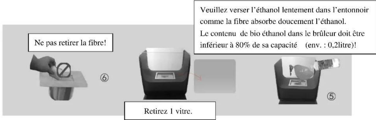 FireFriend DF6501 - Ajouter du bio éthanol dans la cheminée. - 1