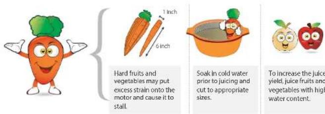 KUVINGS NS998UL - Hard fruits and vegetables (e.g. carrots, potato): - 1