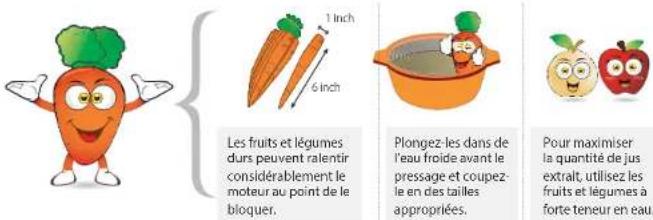 KUVINGS NS998UL - Fruits durs et légumes (par ex. : carottes, pommes de terre): - 1