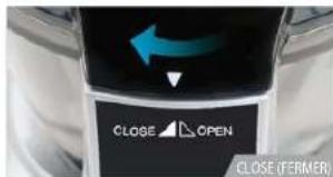 KUVINGS NS996UL - Marques d'ouverture et de fermeture sur le bloc supérieur. - 2