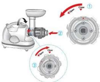 KUVINGS NJE3570U - Couvercle (capuchon du tube d'alimentation) et assemblage de la buse - 2