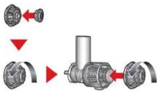 KUVINGS NJE3570U - Couvercle (capuchon du tube d'alimentation) et assemblage de la buse - 1