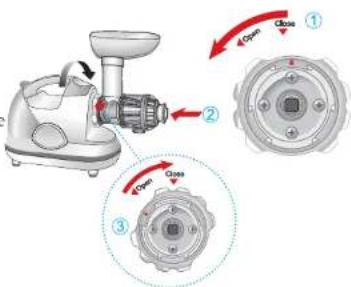 KUVINGS NJE3530U - How to assemble How to use the juicer - 3