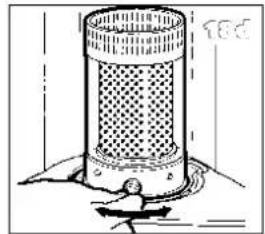 TECTRO R223C - L ENSURE THAT THE HEATER IS OFF AND COMPLETELY COOL BEFORE STARTING TO REPLACE THE WICK. - 14