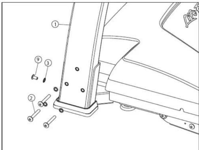 Life Fitness F1 - INSTALLATION DES MONTANTS - 1