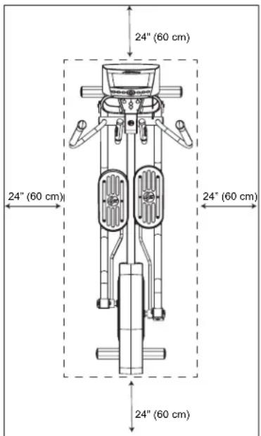 Life Fitness E5 - Où PLACER LE CROSS-TRAINER TOTAL-BODY ELLIPTIQUE - 1
