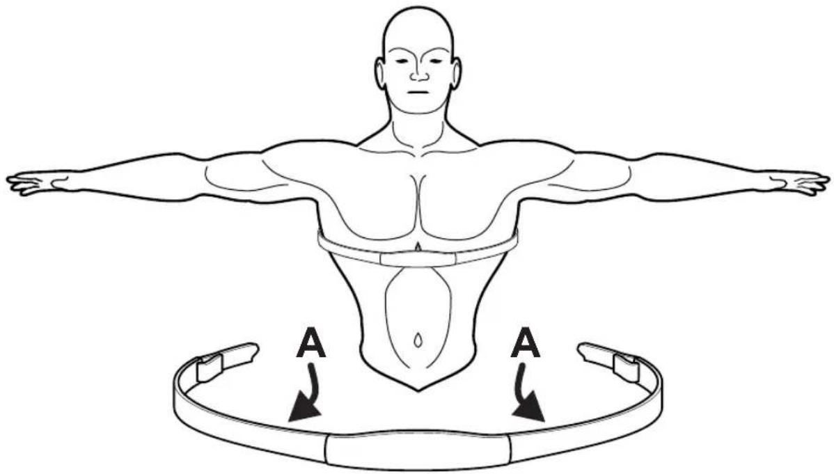 Life Fitness 95CI - FITA PEITORAL DE TELEMETRIA POLAR® PARA MONITORAMENTO DO PULSO - 1