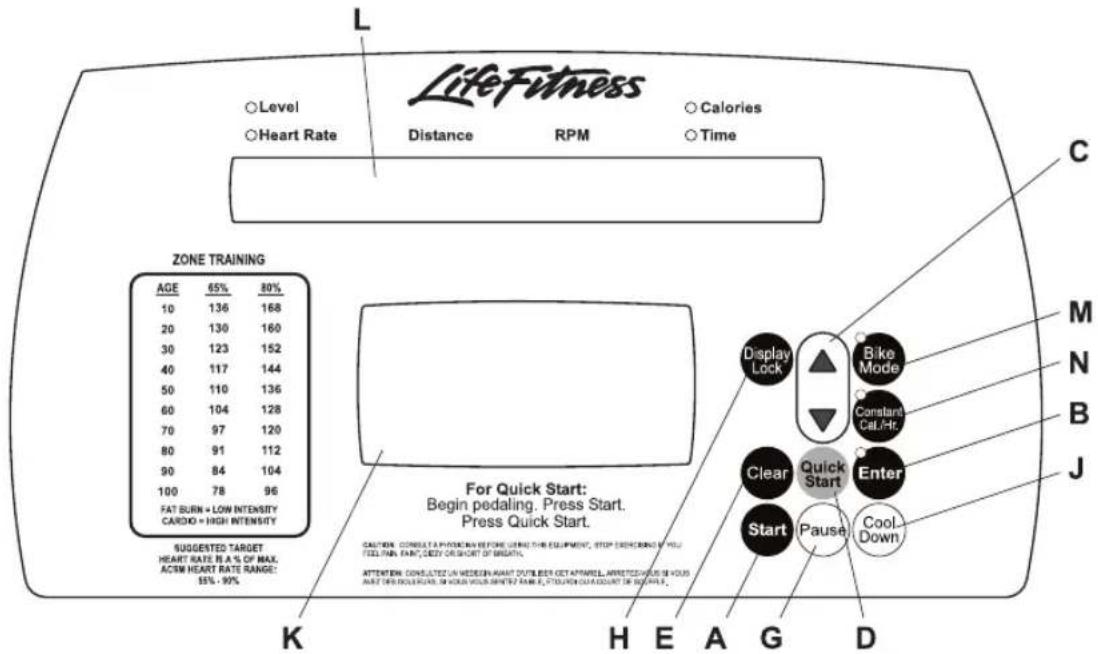 Life Fitness 93C - GENERALIDADES DE LA CONSOLA DE INFORMACIÓN - 2