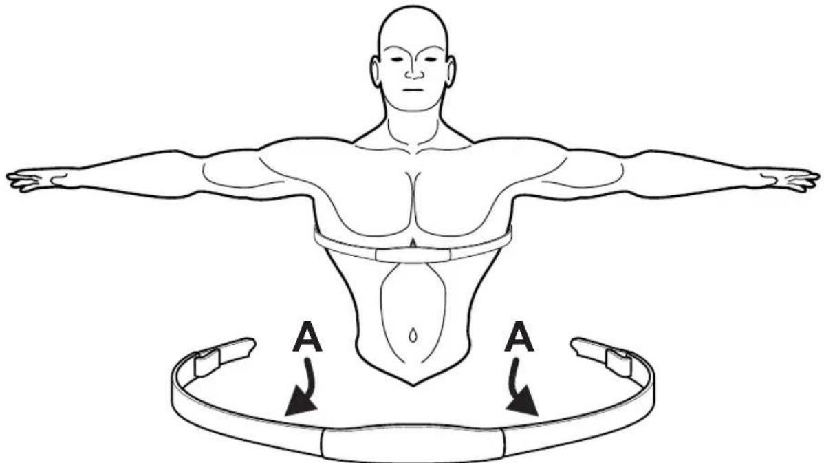 Life Fitness 93C - FITA PEITORAL DE TELEMETRIA POLAR® PARA MONITORAMENTO DO PULSO - 1