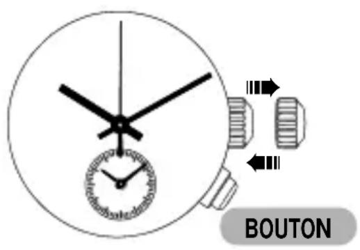PULSAR YM22 - POUR ANNULER L'HEURE PROGRAMMEE POUR LA SONNERIE - 1