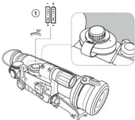 PULSAR Sentinel GS - - INSTALLATION DER BATTERIEN - 1