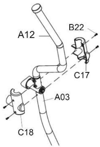 Maxxus CX 3.0 - Etape 9 : Assembler les couvercles des tubes de balancier - 1