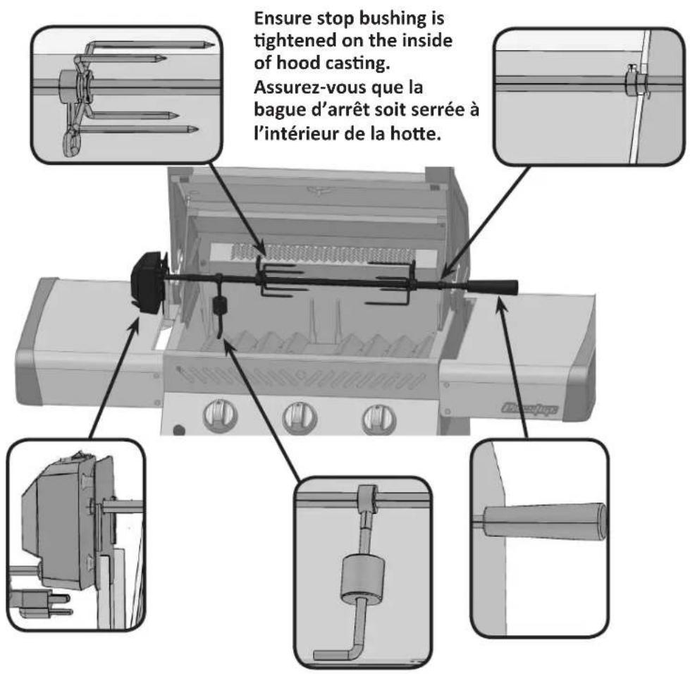 Napoleon Prestige 308 - Instructions D'assemblage De L'ensemble De Rôtissoire - 1