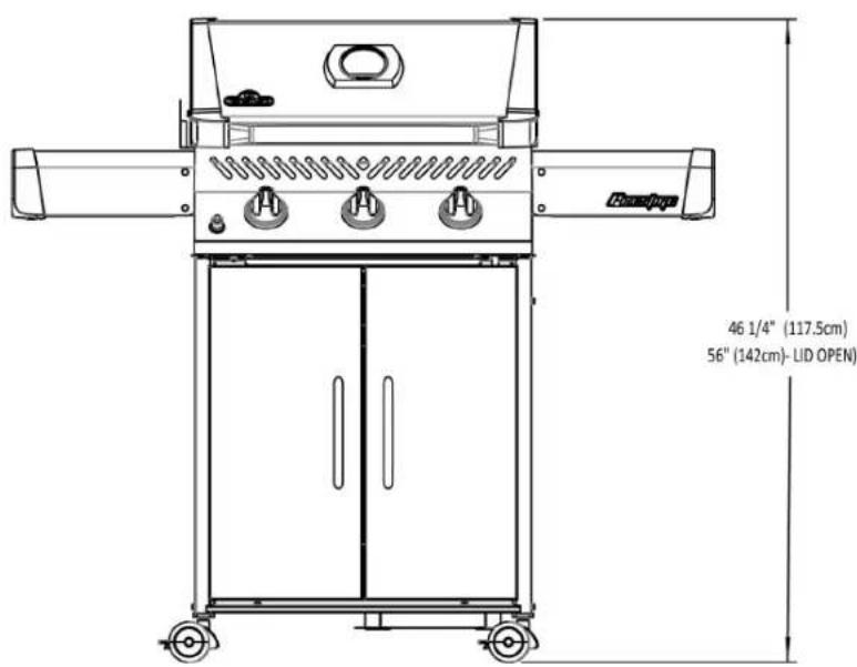 Napoleon Prestige 308 - DIMENSIONS - 2