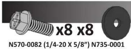 x8 x8 N570-0082 (1/4-20 X 5/8") N735-0001