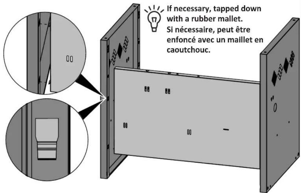 Technical diagram showing mechanical assembly with labeled components and directional arrows indicating movement or flow.