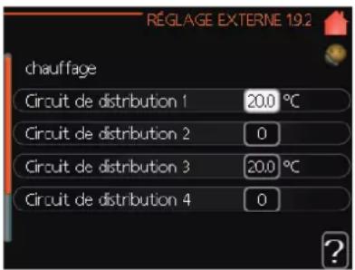MITSUBISHI FDCW71VNXA - Menu 1.9.2 - réglage externe - 1