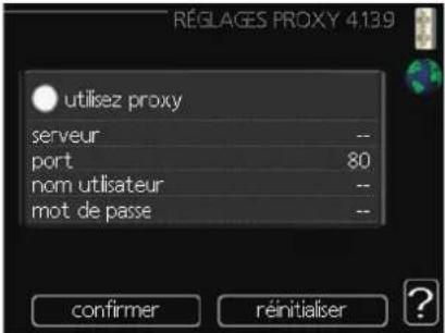 MITSUBISHI FDCW71VNXA - Menu 4.1.3.9 - réglages proxy - 1