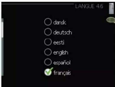 MITSUBISHI FDCW71VNXA - Menu 4.6 - langue - 1