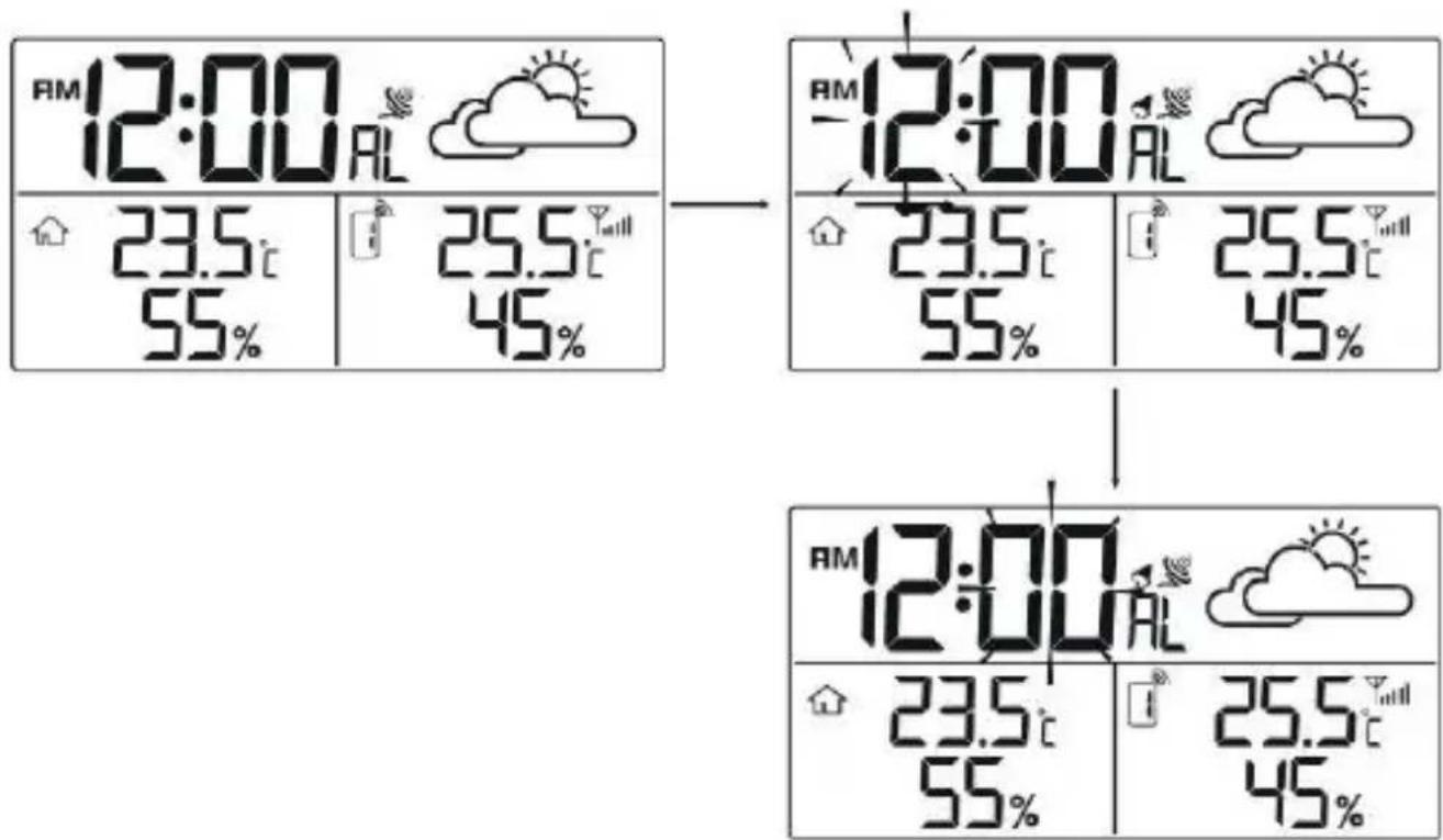 TECHNOLINE WS 9252 - ALARMZEITEINSTELLUNG - 1