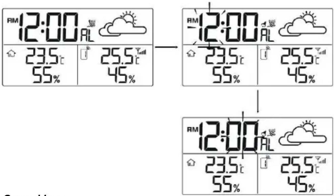 TECHNOLINE WS 9252 - ALARMTIJDINSTELLING - 1
