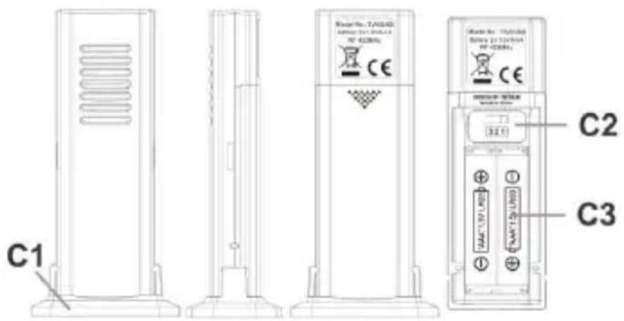 TECHNOLINE WS 6830 - LED-WETTERSTATION MIT FUNKUHR UND ALARM - 3