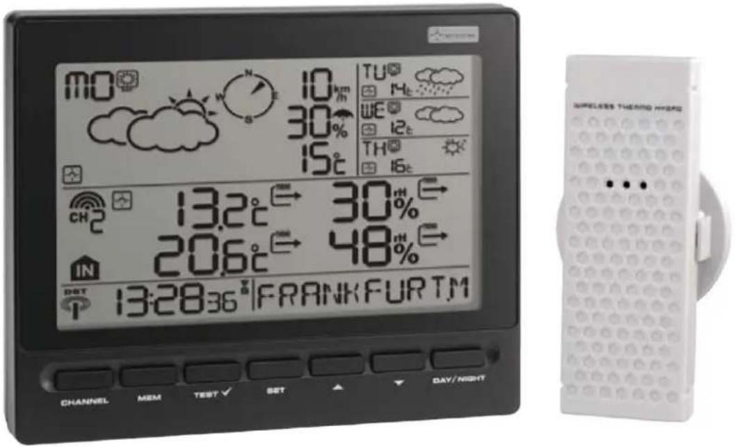 TECHNOLINE WM 5300 - Estación meteorológica Meteotime con Termohigrómetro inalámbrico - 1